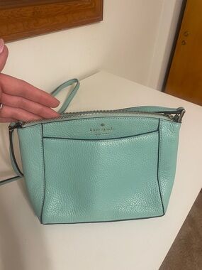 kate spade Mint Pebbled Leather Crossbody